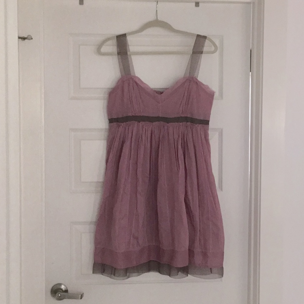 Ann Taylor Loft dreamy cotton dress with sheer straps